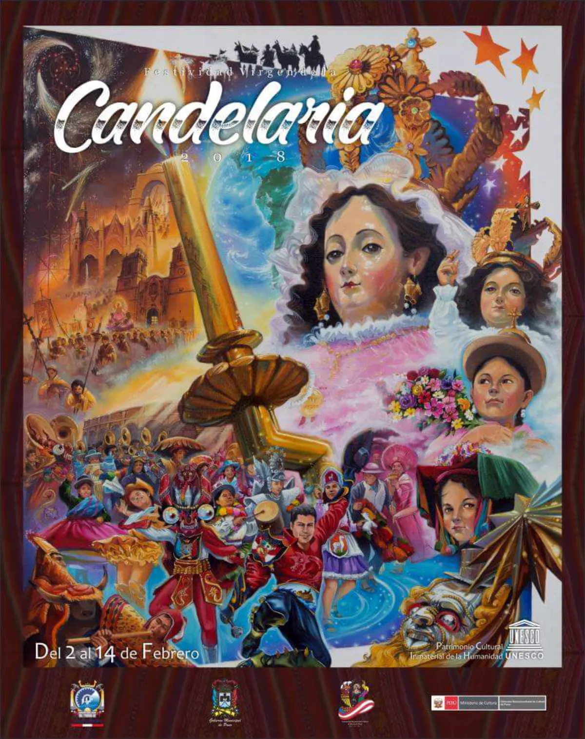 Afiche Oficial: Festividad Virgen de la Candelaria 2018